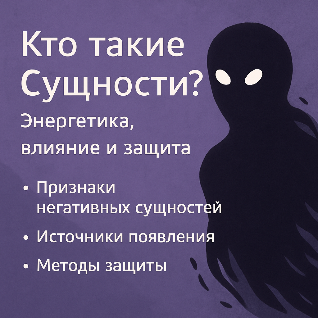 Кто такие сущности? Энергетика, влияние и защита