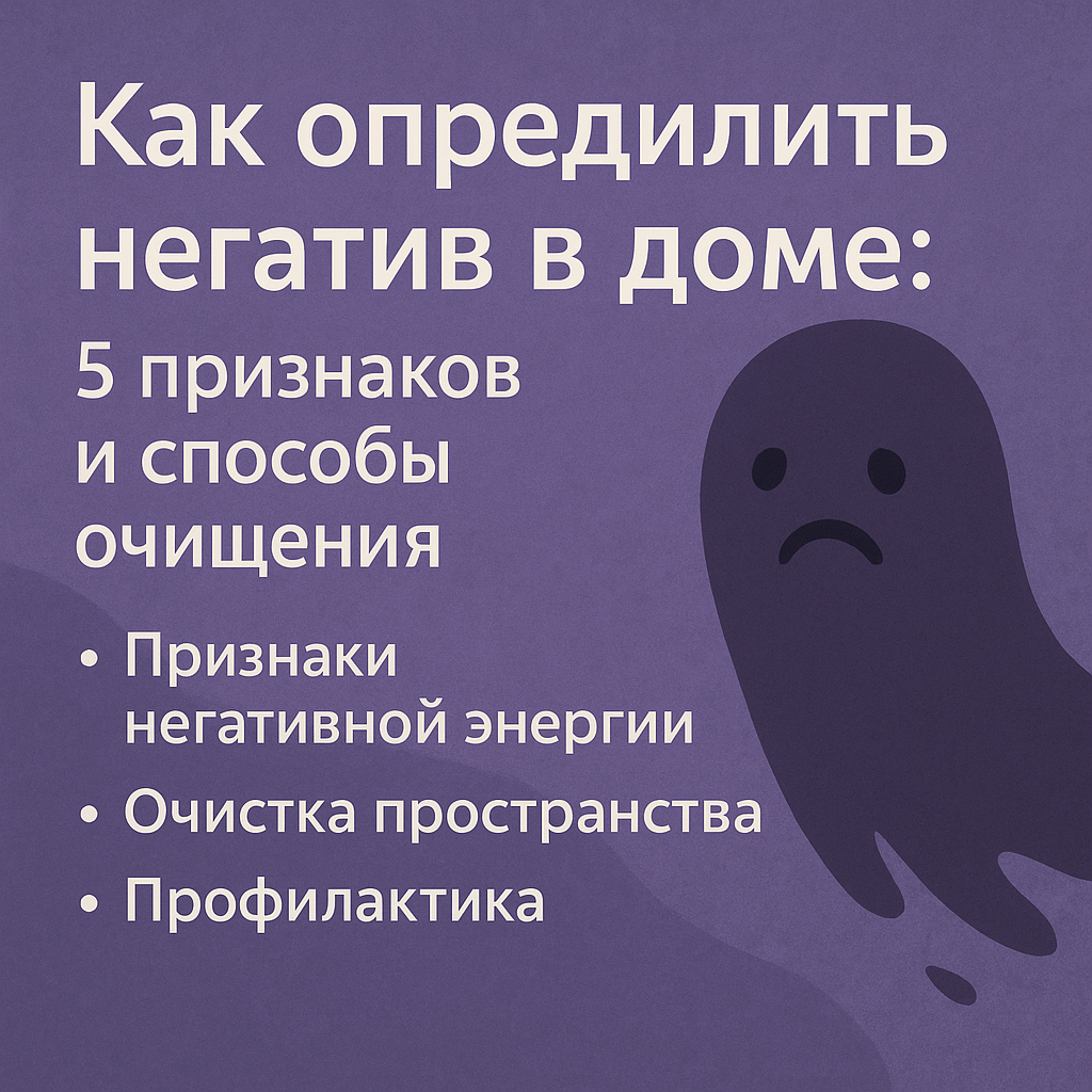 Как определить негатив в доме: 5 признаков и способы очищения