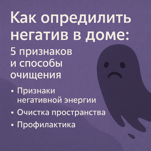 Как определить негатив в доме: 5 признаков и способы очищения